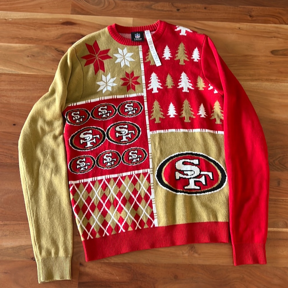 49ers ugly Christmas sweater